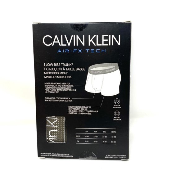 Calvin Klein One Men Low Trunk NB2753030 Brown Mesh Air Fx Tech Moisture Wicking - Picture 5 of 7